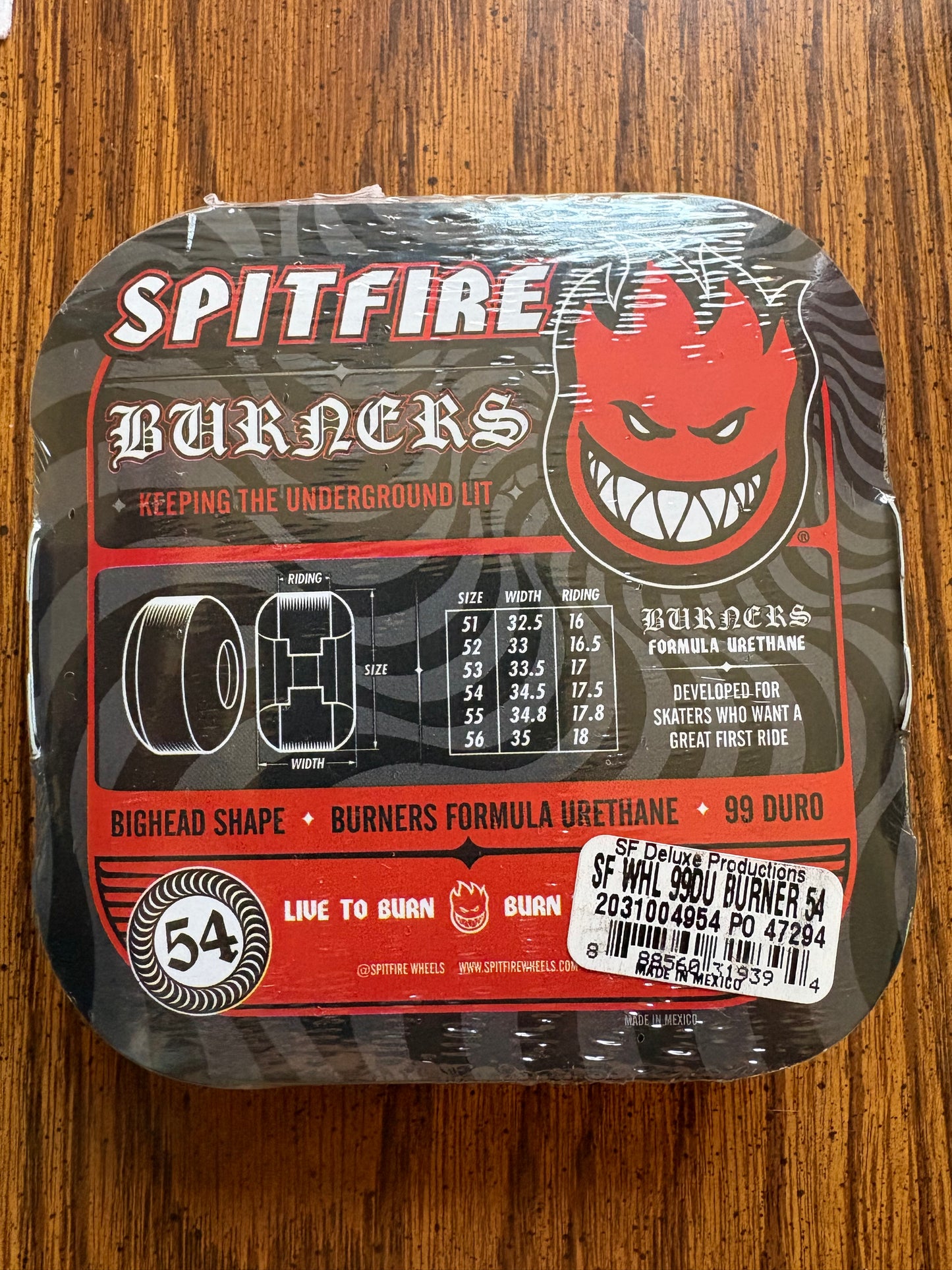 Spitfire Burner Wheels